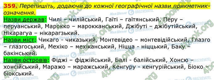 ГДЗ Українська мова 10 клас сторінка 359